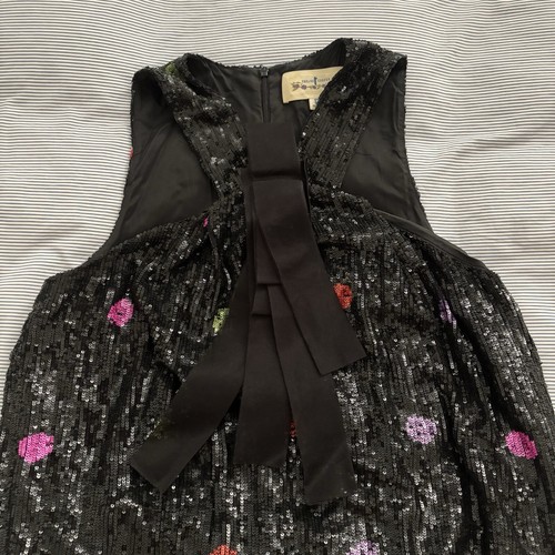 Trelise Cooper SILK sequinned Join the dots dress M 12 - Picture 8 of 11