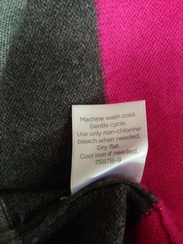 Suéter para mujer JC Penny XL cachemir suave gris rosa cuello alto manga larga JCP - Imagen 5 de 5
