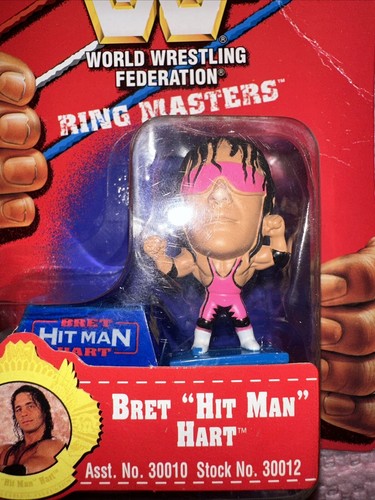 WWF Ring Masters the Bret “ Hit Man” Hart Action Figure Playmates 1997 Jakks