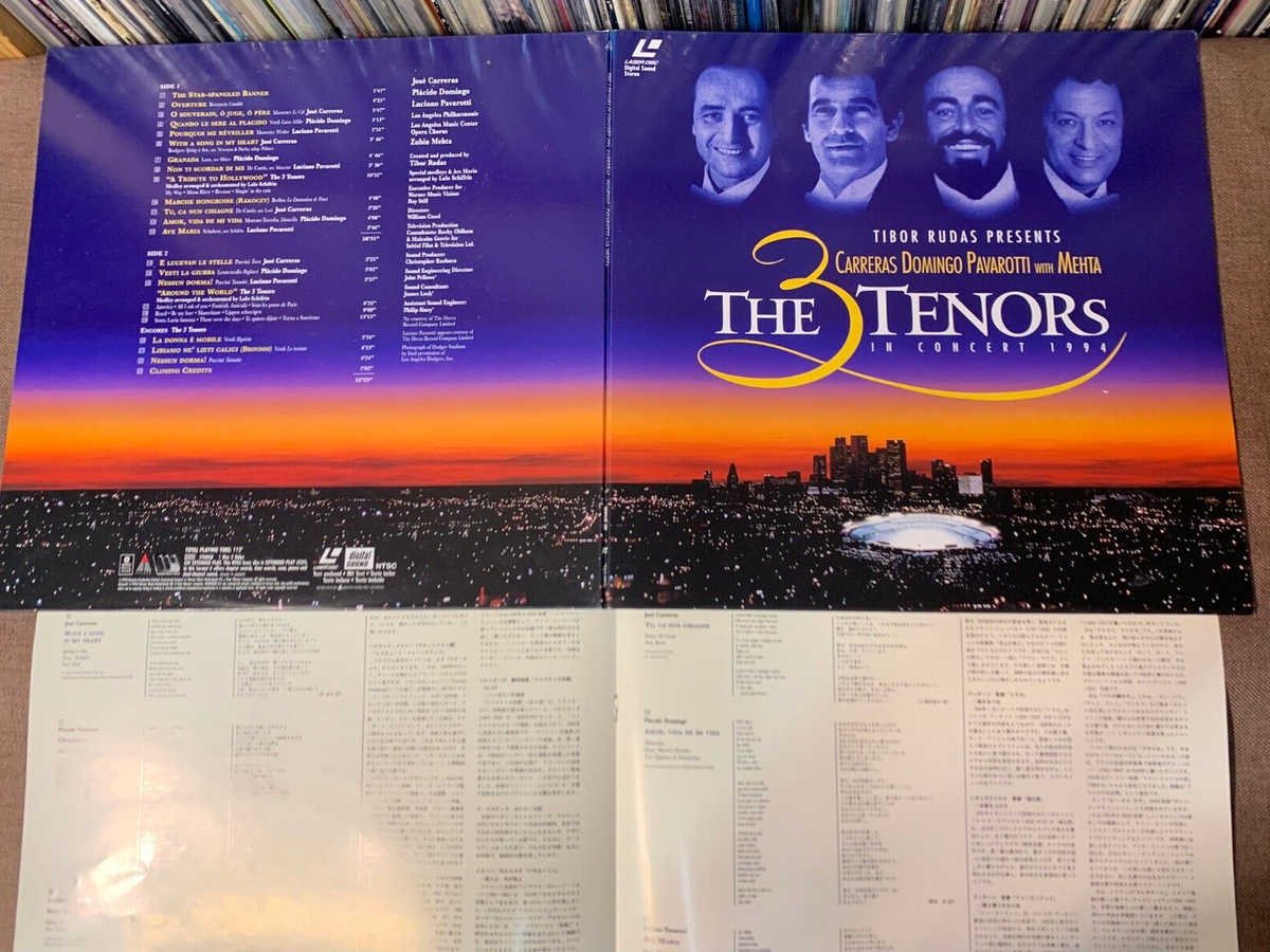 Carreras, Domingo, Pavarotti 3 Tenors In Concert 94 JAPAN Carreras, Domingo, Pavarotti 3 Tenors In Concert 94 JAPAN