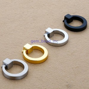 Drop Pull Drawer Knobs Pulls Ring Zinc Alloy Cabinet Drawer Knobs