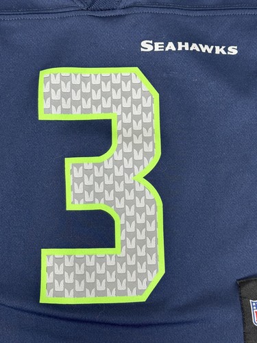 NFL Team Apparel Youth Seattle Seahawks Russell Wilson Football Jersey S/4 - Picture 3 of 5