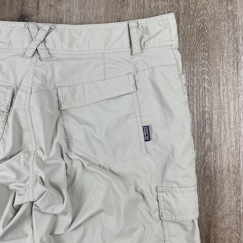 Patagonia Cargo Capris Solimar Roll Up Convertible Women’s Size 8 Beige - Picture 10 of 15