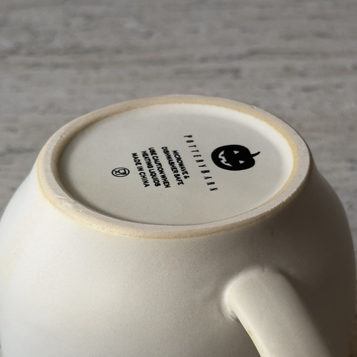 Pottery Barn Figural Ghost Stoneware Mug Ghost Boo Halloween Mug - Picture 9 of 10