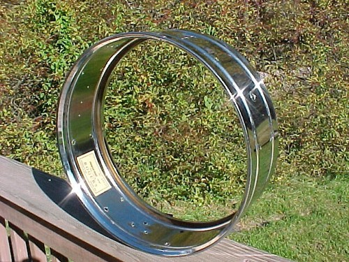 ROGERS POWERTONE 1966s 5x14 drum shell 18123 Chrome Over Brass - Picture 21 of 24