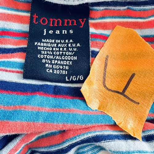Tommy Jeans Halter Tank Top Stripped Cotton Girls Size L - Picture 6 of 7