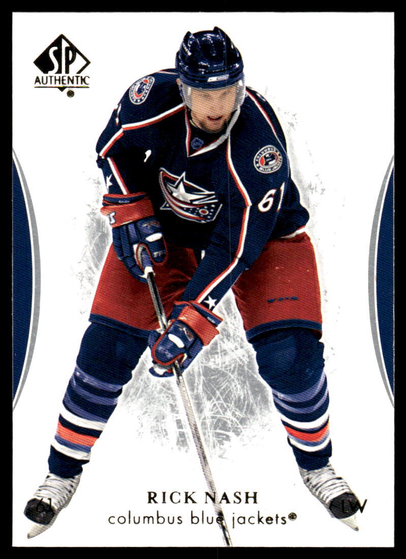2007-08 SP Authentic #63 Rick Nash Columbus Blue Jackets Hockey Card