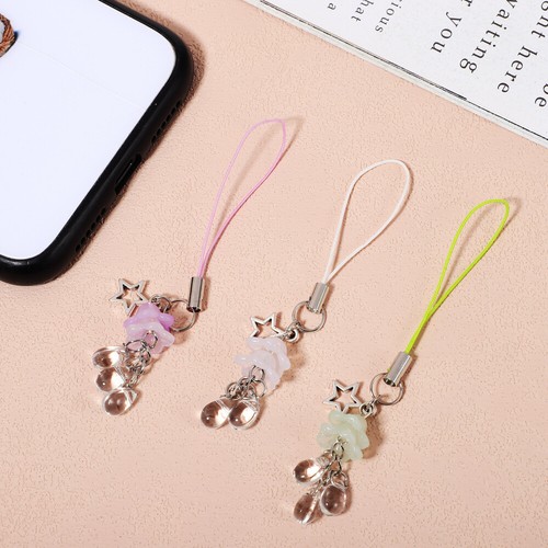 3 Pcs Mobile Phone Straps Matching Charms Cute Keychains for Women - Zdjęcie 7 z 11