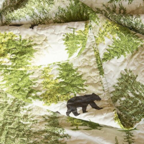 Durable Rustic Microfiber Quilt & Pillows - Full/Queen Size, Machine Washable - Picture 9 of 9