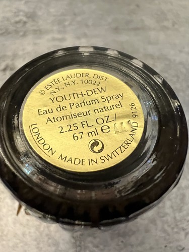 Youth Dew by Estee Lauder 2.25 oz Eau de Parfum Spray NEW OLD STOCK VINTAGE DARK - Picture 3 of 3