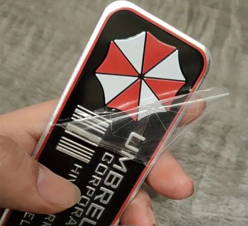 π₯ METAL Umbrella Corporation Sticker Resident Evil Car Vehicle Decal Zombie Bio - Foto 3 di 9