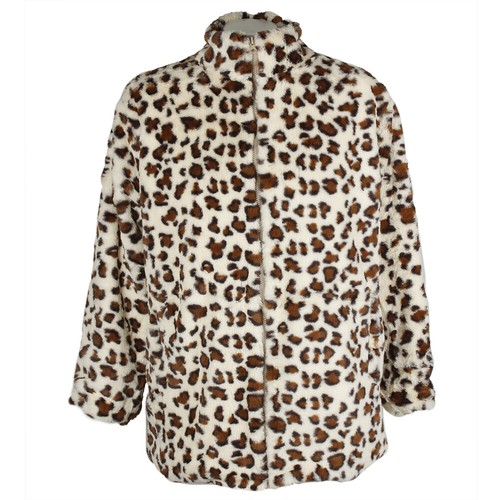 Janice Apparel Women's Faux Fur Animal Print Cheetah Tiger Zip Up Jacket - Bild 11 von 52