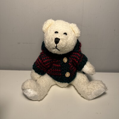 Vintage Hugfun Collectible American Teddy Bear, Jointed with Sweater, 1998
