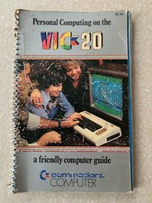 VTG 1982 Personal Computing on the VIC 20 COMMODORE Computer USER GUIDE BOOK