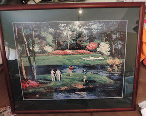 絵画+タペストリー 1990 MARTIN LAWRENCE LIMITED  EDITIONS Vintage MARK KING AUGUSTA ART PRINT 1990 MARTIN LAWRENCE LTD