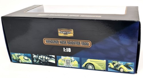 Ricko 1/18 - Wanderer W25K Roadster 1936 Cream Diecast Scale Model Car - Picture 7 of 10