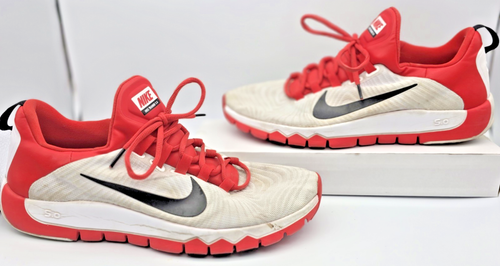 Nike Free Trainer 5.0 644671-106 Rojo Blanco Hombres Zapatos para Correr con Cordones EE. UU. Talla 13 - Imagen 8 de 10