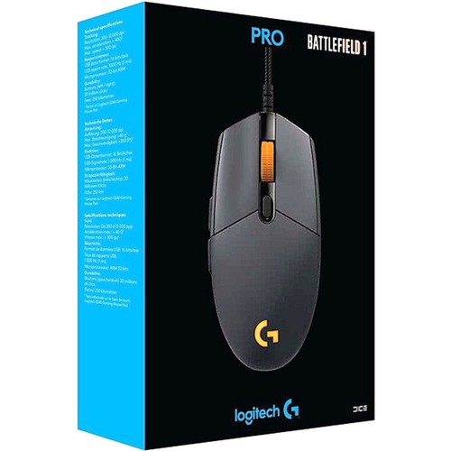 Logitech G Pro Wired Gaming Mouse Battlefield 1 Black 910-004938 New - Picture 3 of 7
