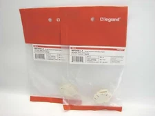 2 Legrand On-Q WP3456-LA Single Keystone Speaker Jack Inserts Light Almond (t56)
