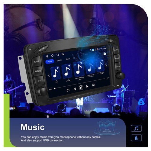 4G+64GB Autoradio Carplay Für Mercedes Benz C/CLK/G Klasse W203 W209 W639 W463 - Bild 17 von 22