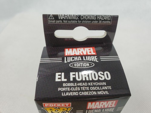 Funko Pocket Pop Funko Keychain Marvel Lucha Libre Edition El Furioso #53892 - Picture 3 of 5