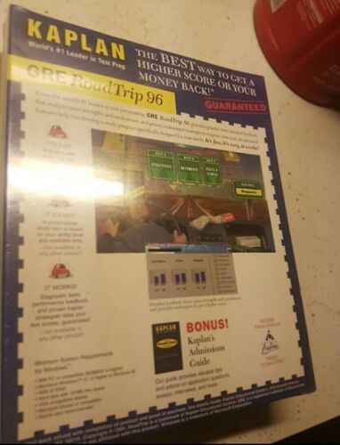 Kaplan Test Prep Road Trip 96 CD Rom 1996 NIB - Picture 2 of 2