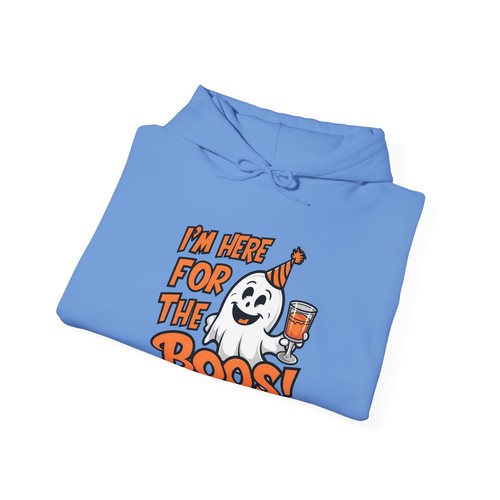 I'm Here For The Boos Funny Spooky Ghosts Halloween Fall Hoodie - Picture 24 of 36