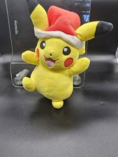 Pok mon Holiday Christmas Plush - Pikachu 2020 Santa Hat 8.5" WCT