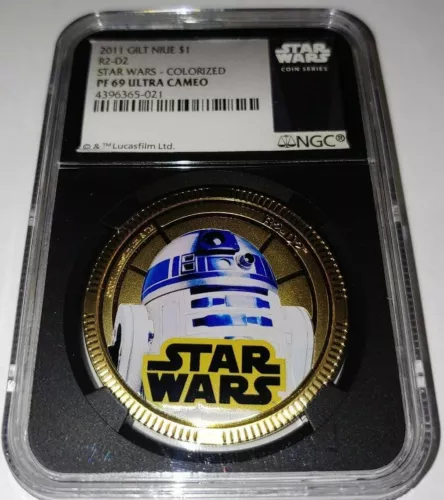 2011 Star Wars R2-D2 - NGC PF69UC Ultra Cameo Certified Coin