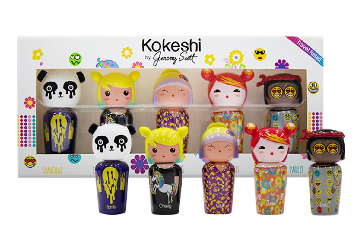 Kokeshi Parfums by Jeremy Scott 香水 5本セット Kokeshi Parfums Japan Doll Miniatures Figures Set by Jeremy Scott