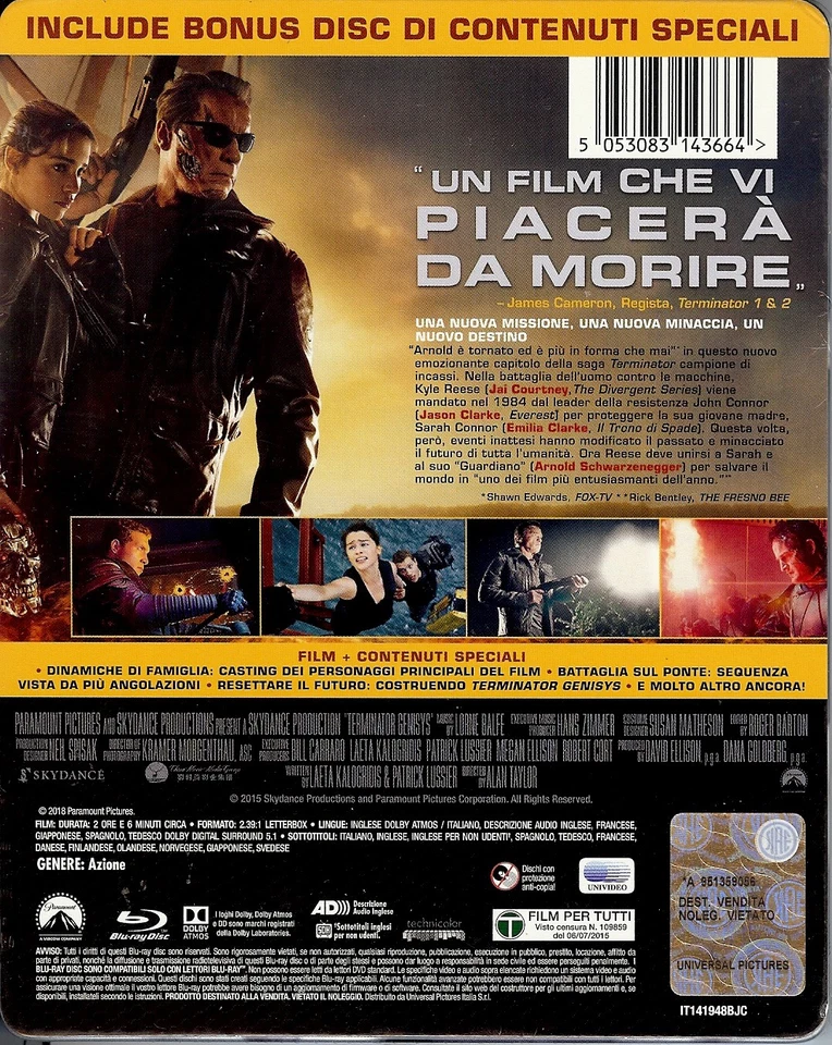Terminator: Genisys Limited Edition Embossed Futurepak; Region Free Italy Import - Image 2 of 2