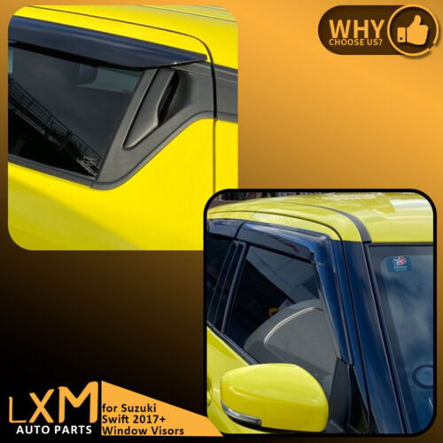 Luxury Weathershields Weather Shields Window Visors for Suzuki Swift 2017-2024 - Picture 5 of 5