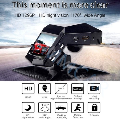 Cámara de tablero DVR para automóvil 2 pulgadas 1080P cámara frontal registrador de video visión nocturna sensor G - Imagen 2 de 6