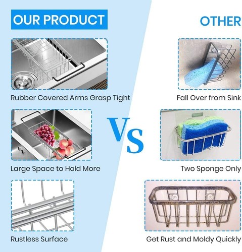 Carrito de fregadero de acero inoxidable Kefanta - Imagen 11 de 14