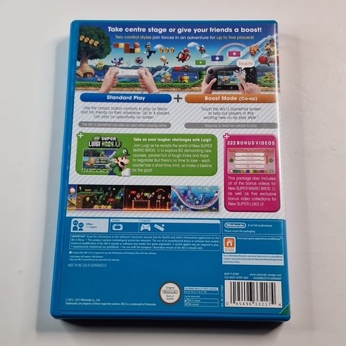 New Super Mario Bros.U Nintendo Wii U, 2013 PAL Pegi 3 Nintendo WUP-P-ATWP-EUR-0 - Picture 10 of 10