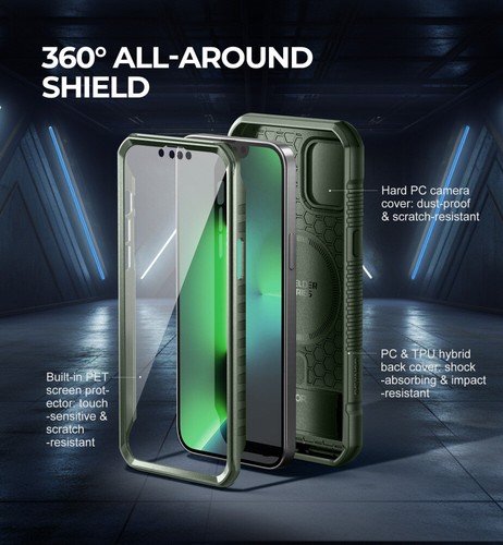 Funda Dexnor Cuerpo Completo Antigolpes para iPhone 13 Pro Max Magsafe con Cubierta de Cámara - Imagen 45 de 60