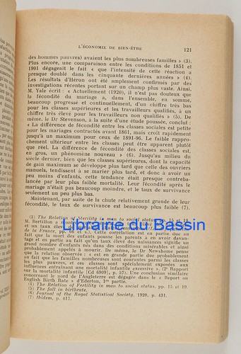 A. C. Pigou G.-H. Bousquet 1958 tendance
