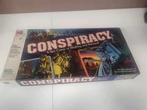 Vintage Conspiracy Spy Espionage Vtg 1982 Milton Bradley Board Game Complete USA