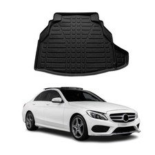 Kofferraumwanne Laderaumwanne für Mercedes C Klasse W205 Limo 2014-21 Gummi TPE