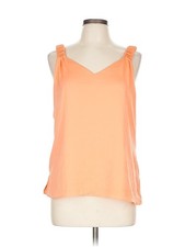 1.State Women Orange Sleeveless Top L