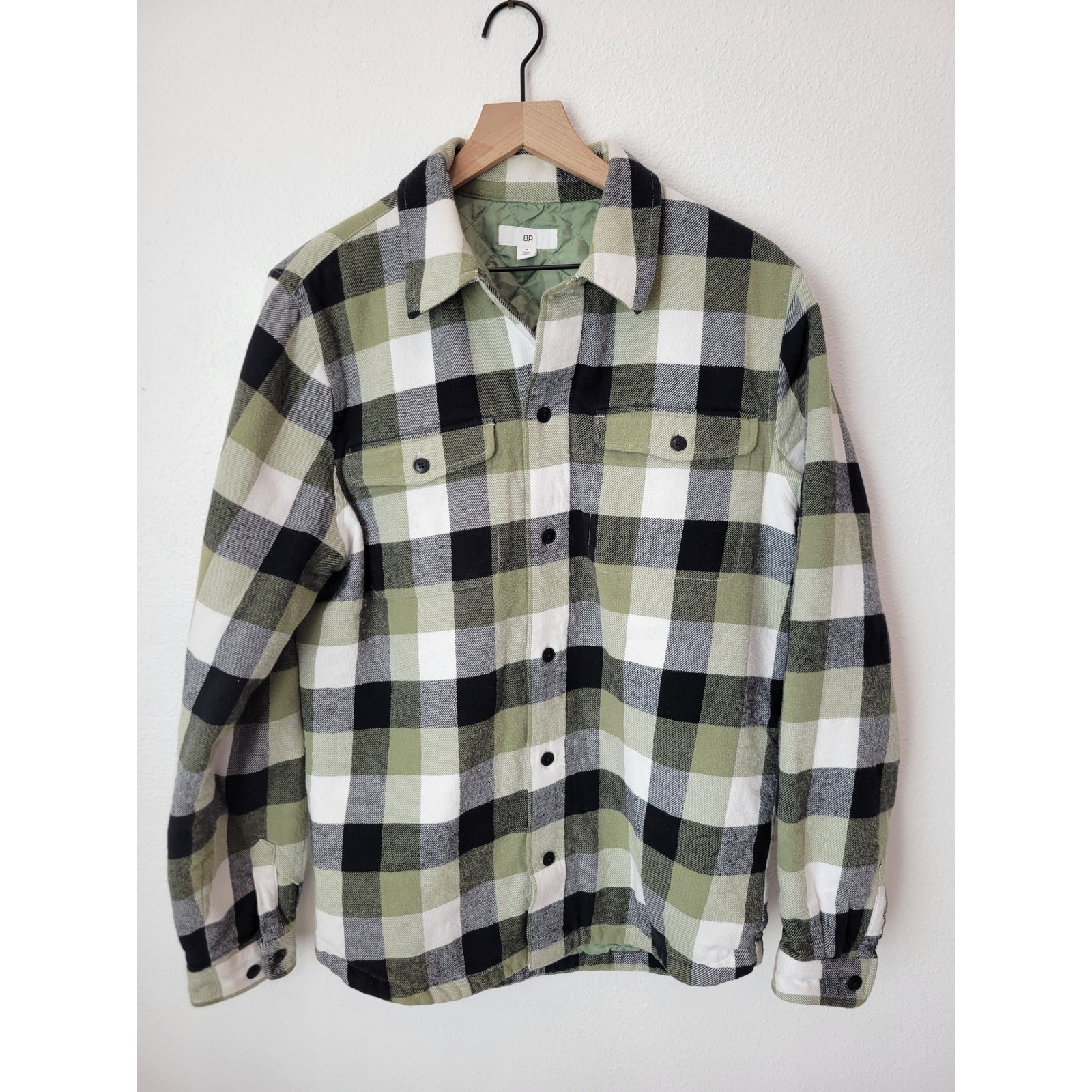 BP Plaid Quilted-Lined Shacket – Men's Medium