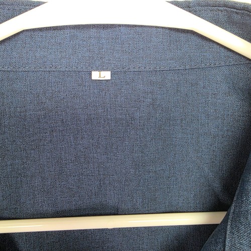 Camisa estilo años 90 para hombre azul marino abotonada patinaje mangas cortas talla grande EE. UU. - Imagen 6 de 6