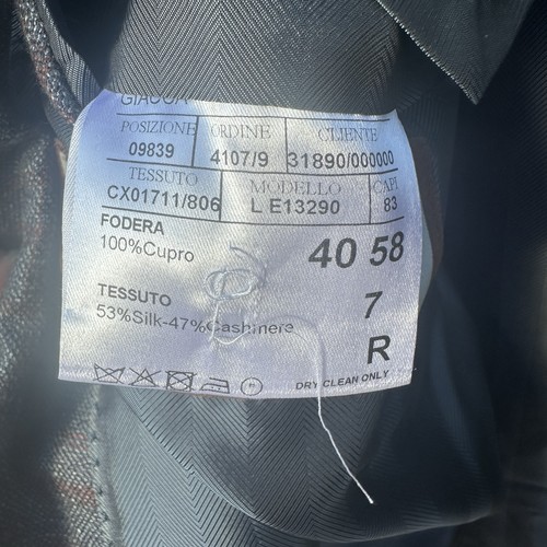 Canali Blazer Mens 48R Gray Silk Cashmere Two Button Sport Coat Jacket Italy - Picture 7 of 16