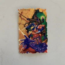 1999 Marvel Magneto Wolverine And Gambit Die Cut Vending Machine Sticker