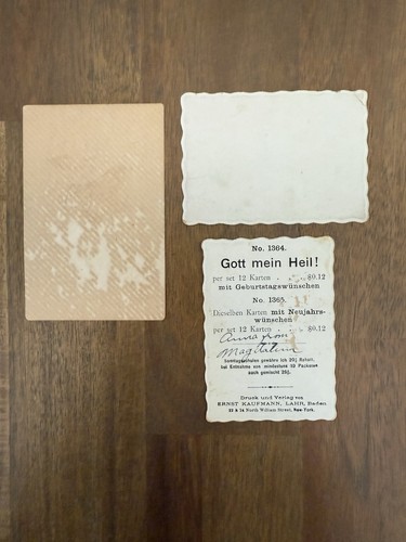 Alte deutsche religiöse Vers Postkarte - Bild 2 von 2