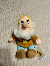 NWT Disney Store Happy Dwarf Snow White Bean Bag Plush