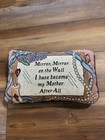 Vintage Needlepoint Pillow Mirror, Mirror On the Wall, I Have Become My Mother..