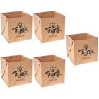 5 PCS Kraftpapier-tüten Papiersackerl Waschbare Kraftpapierbeutel Obstbeutel