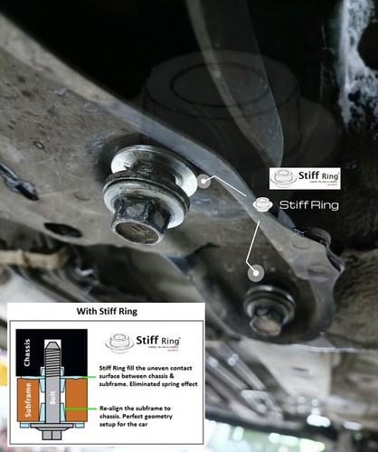 STIFF RING SUBFRAME RIGID COLLAR for Volkswagen Passat CC Front 12pcs - Bild 4 von 13
