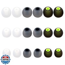 DMZHY Silicone Earbud Tips S/M/L 3.8-5.1mm 9 Pairs for Most Headphones